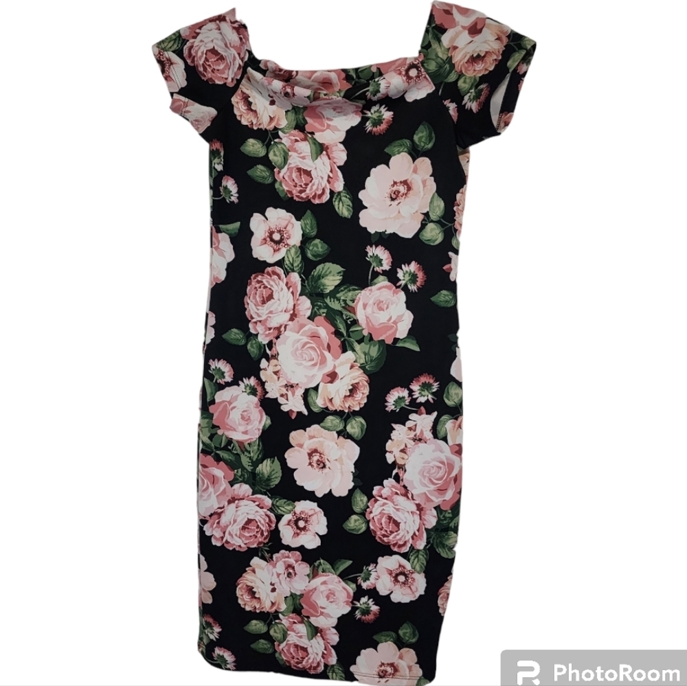 Snap Floral body con style dress. *5702